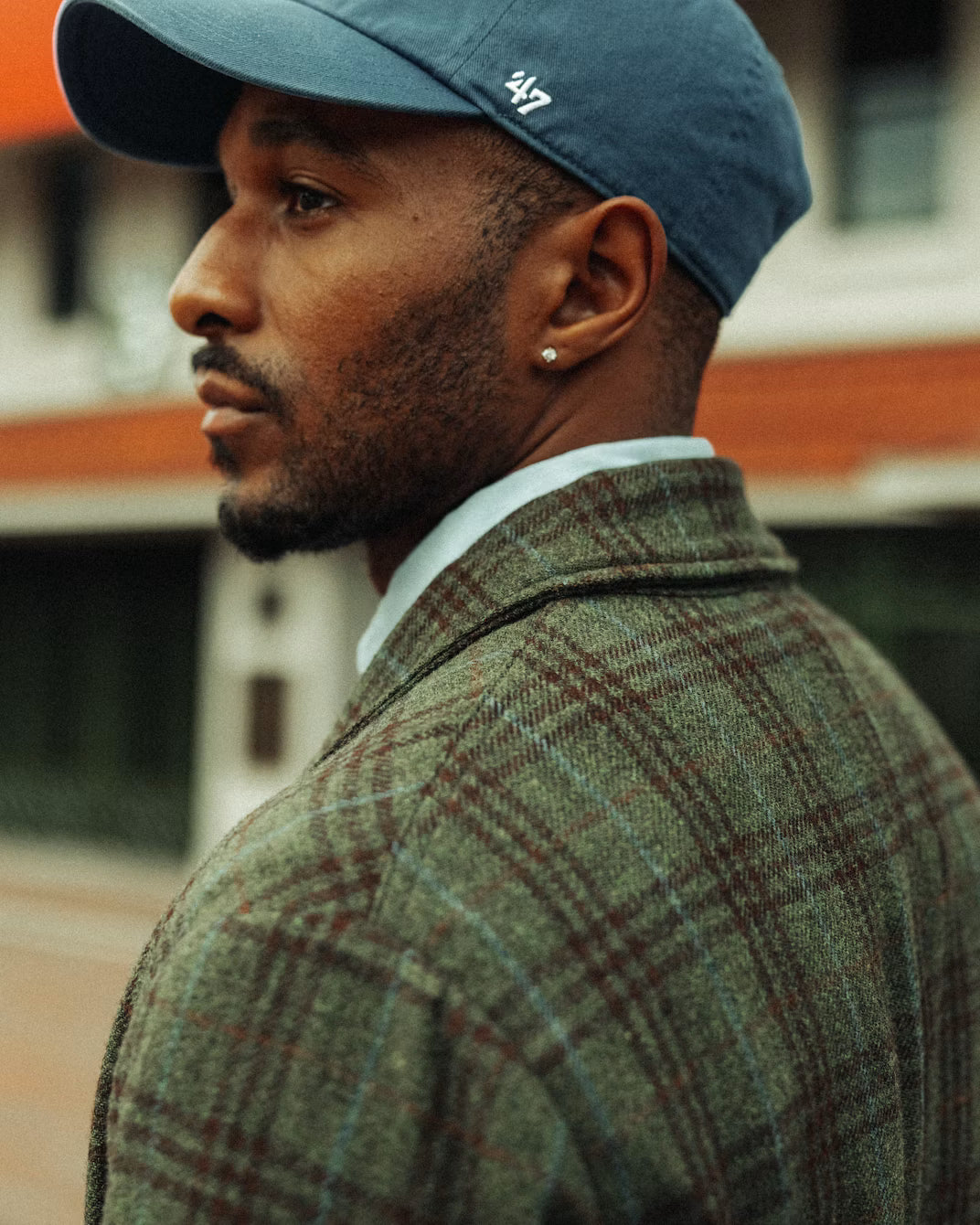 Relwen Heritage Trap Blazer Loden/Rust District Plaid