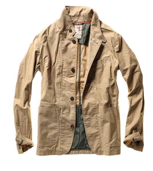 Relwen Flyweight Flex Blazer In British Khaki