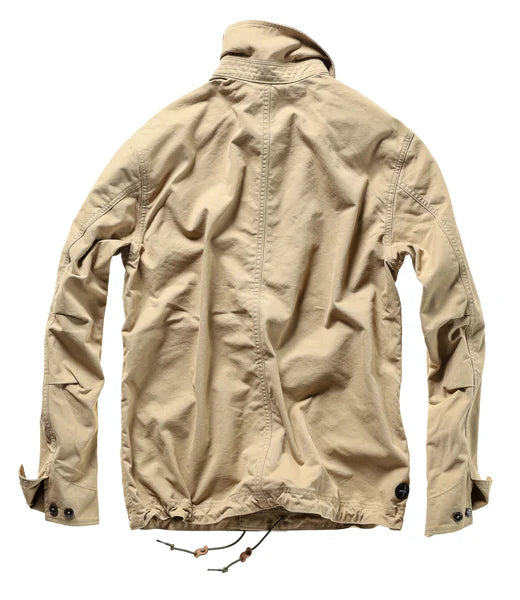 Relwen Canvas Chore Coat In Drill Khaki
