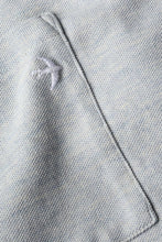 Load image into Gallery viewer, Relwen Pique L/S Pocket Crew in Cloud Blue Heather
