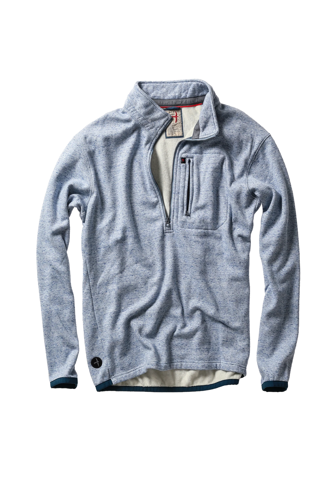 Relwen Micropile Half-Zip In Light Blue