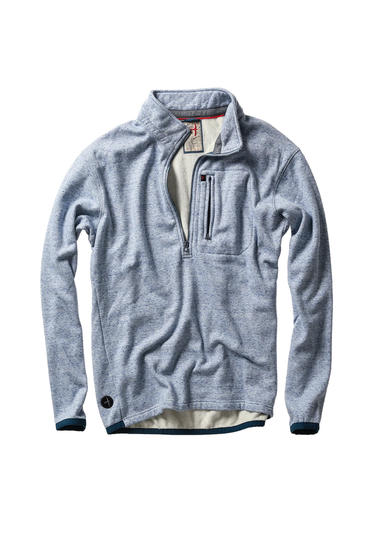 Relwen Micropile Half-Zip In Light Blue