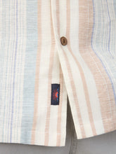 Load image into Gallery viewer, Faherty SS Breeze Camp Shirt in Golden Beach Stripe
