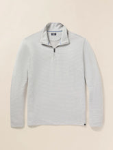 Load image into Gallery viewer, Faherty Men&#39;s Movement 1/4 Zip in Grey Cove Stripe
