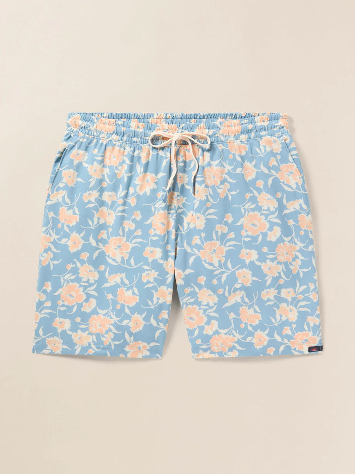Faherty Shorelite Trunk In River Waters Blossom