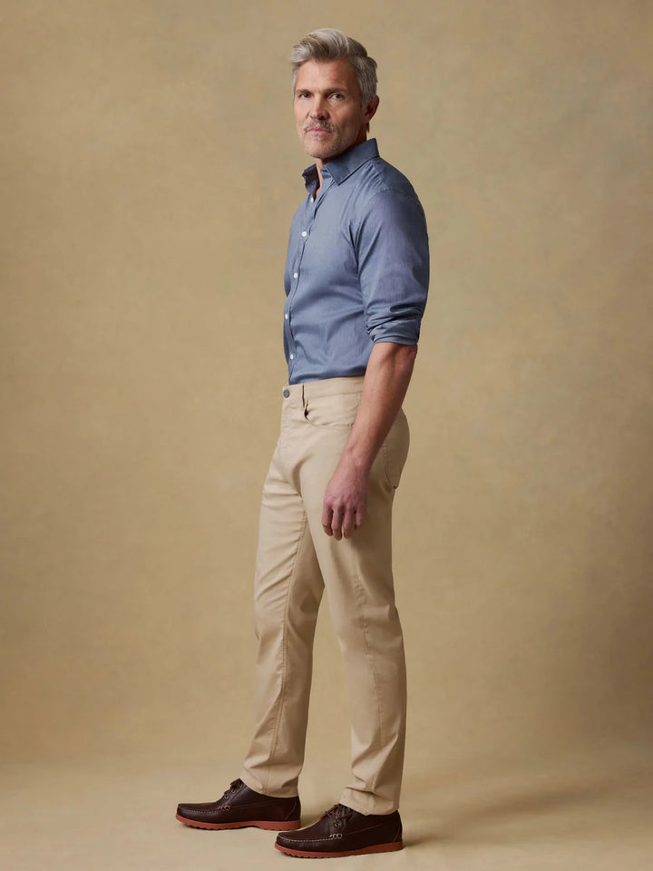 Faherty Men Movement 5-Pocket Pant In Island West Khaki
