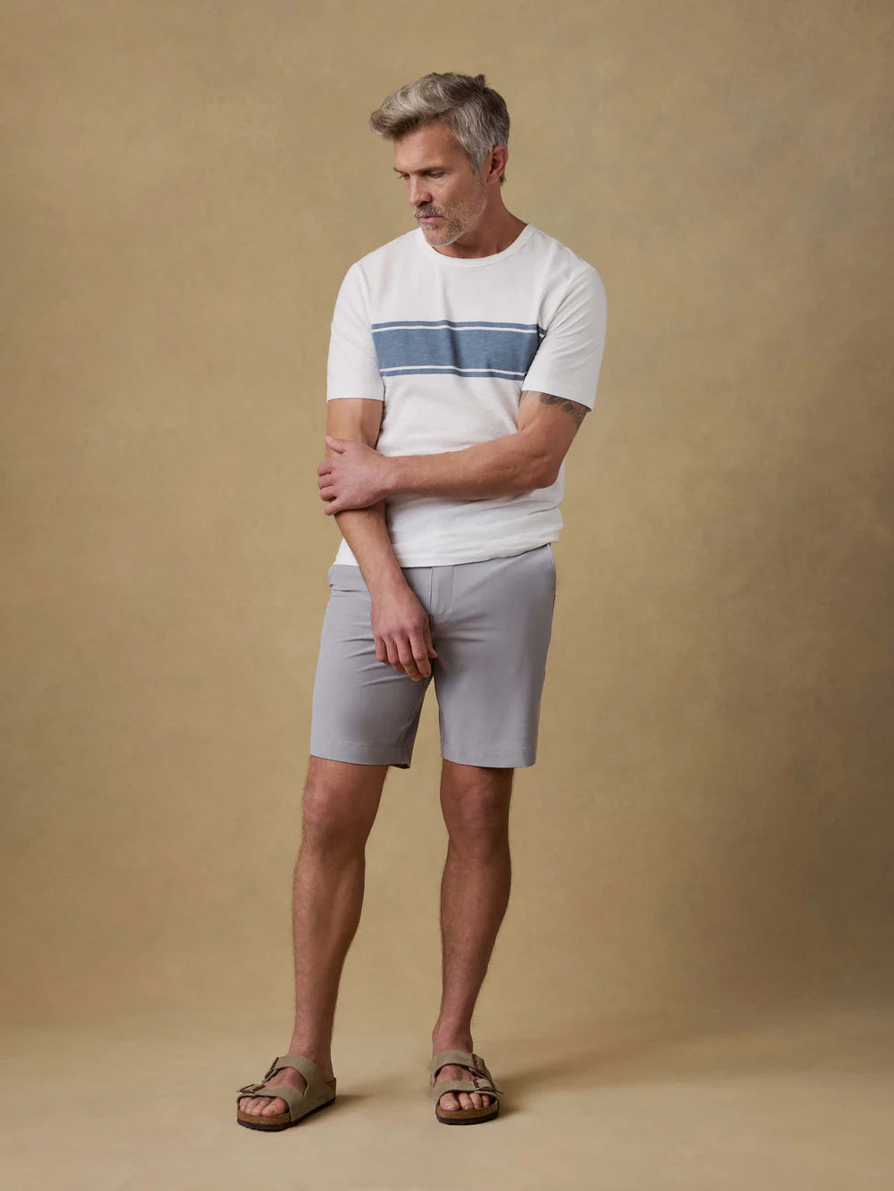 Faherty All Day Short In Ice Grey