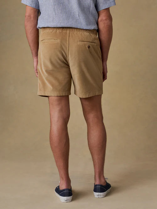 Faherty Corduroy Short In Dark Sand