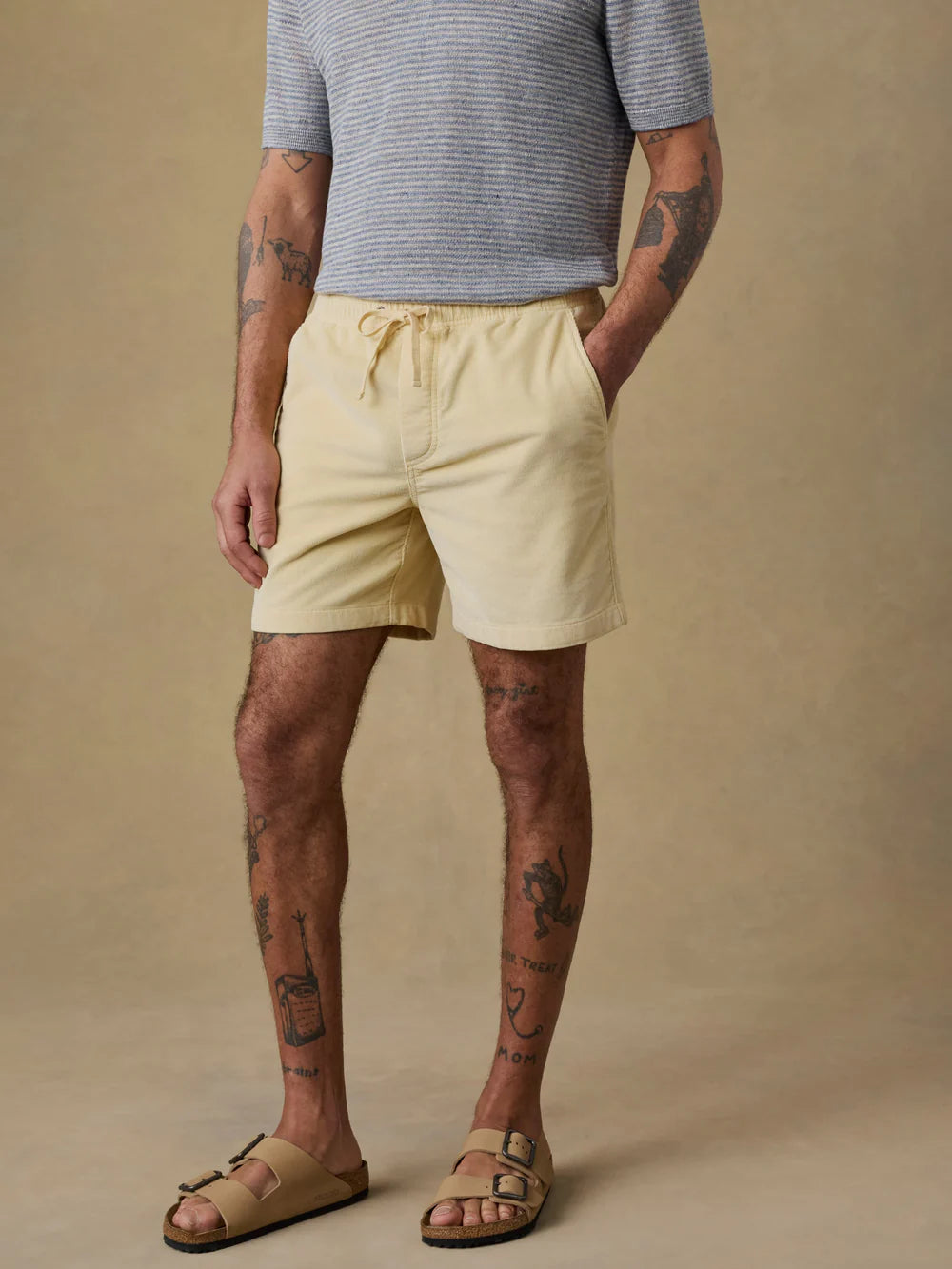 Faherty Corduroy Short In Faded Sun