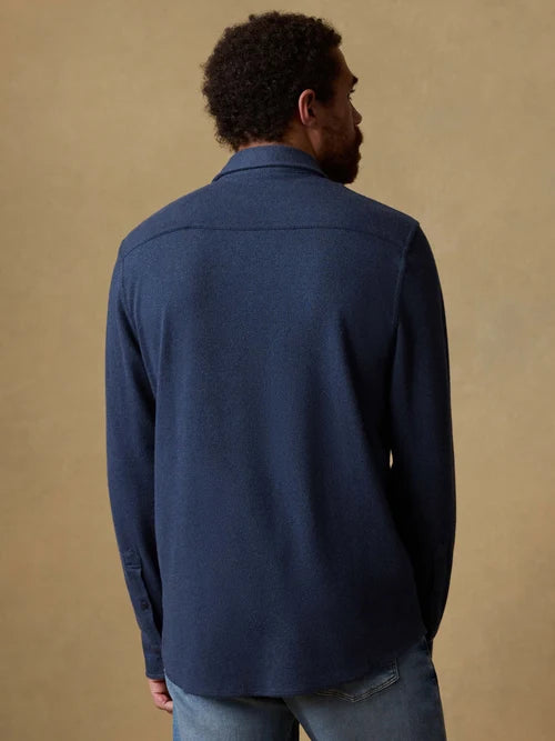 FAHERTY Legend Sweater Shirt - Brighton Navy Twill