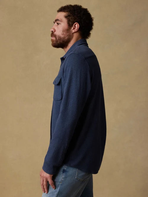 FAHERTY Legend Sweater Shirt - Brighton Navy Twill