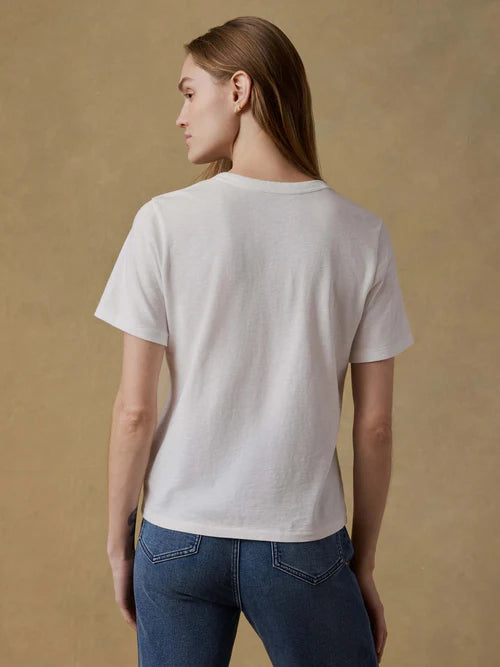 Faherty Sunwashed Essential Tee - White