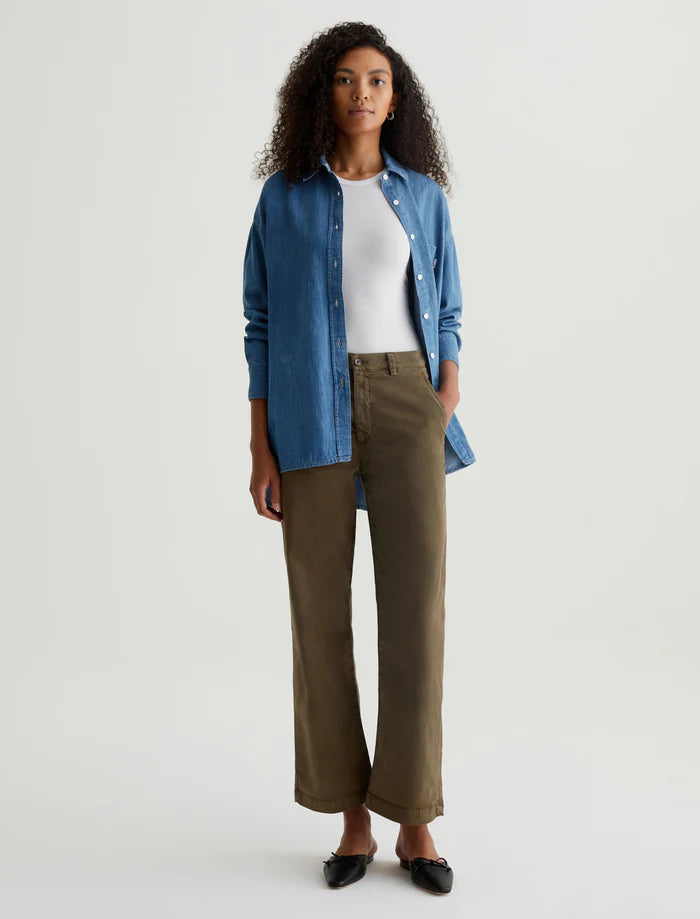 Ag Caden Straight Trouser In Sulfur Oak Brown