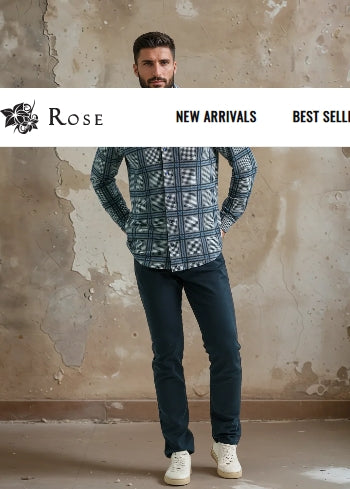 Stone Rose Rover Clubhouse Glen Check Shirt In Medium Blue