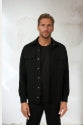 Stone Rose Knit Stretch Twill Jacket In Black