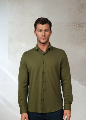 Stone Rose Origin L/S Shirt In Olive