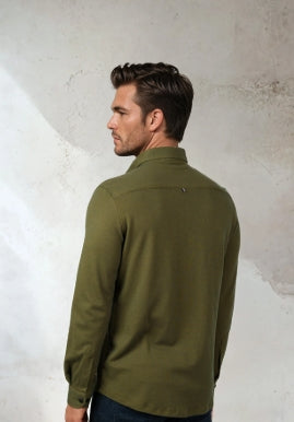 Stone Rose Origin L/S Shirt In Olive
