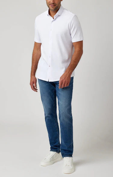 Stone Rose Origin White Short Sleeve Shirt