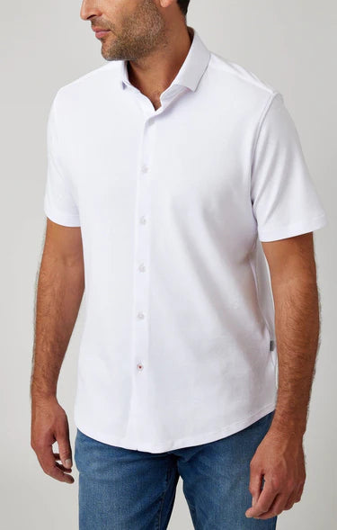 Stone Rose Origin White Short Sleeve Shirt