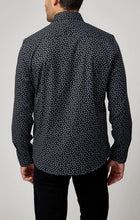 Load image into Gallery viewer, Stone Rose LS Black Ditsy Print Shirt
