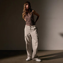 Load image into Gallery viewer, Army Cotton Slub Cargo Pant in Salt Pigment
