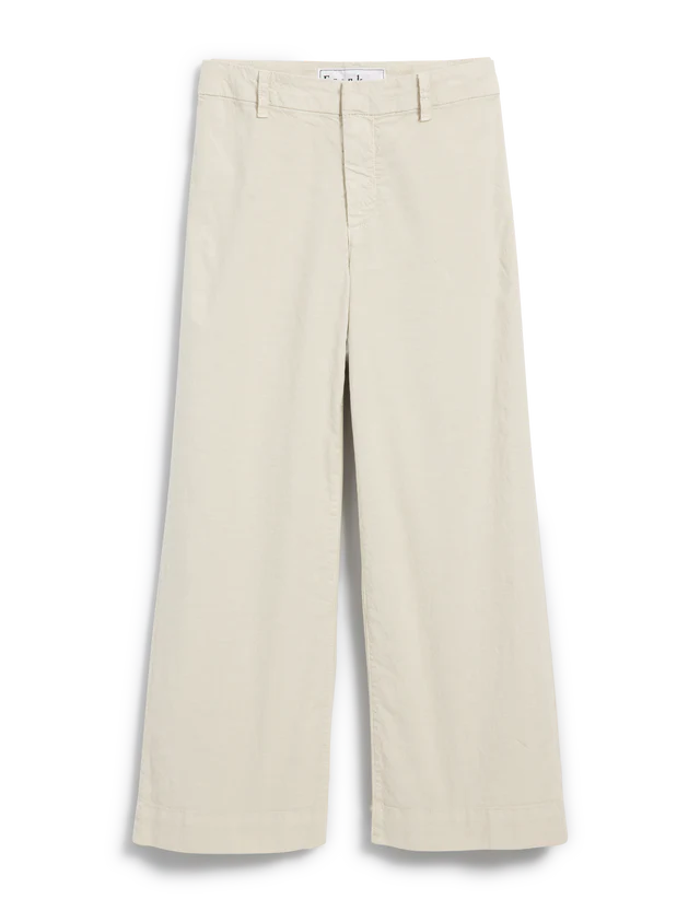 Frank &amp; Eileen Wexford Wide-Leg Linen Pant In Cement