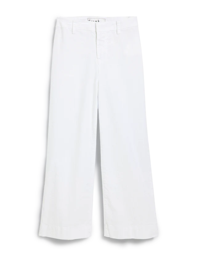 Frank &amp; Eileen Wexford Wide-Leg Linen Pant In White