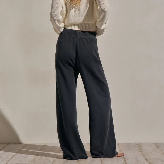 James Perse Wide Leg Sweatpant Blue Noir Pigment