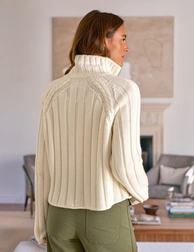 Frank &amp; Eileen Mini Cotswolds Cardigan In Ivory