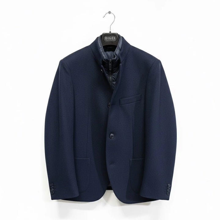 Digel Enver Wool Sportcoat With Detachable Insert In Navy