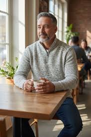 Fly3 Pillar Half Zip Wool Blend Sweater