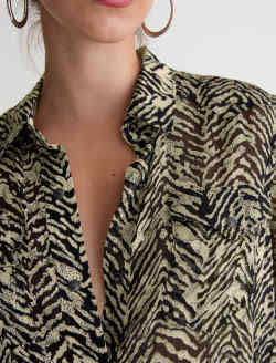 AG Melia Western Shirt in Glam Safari