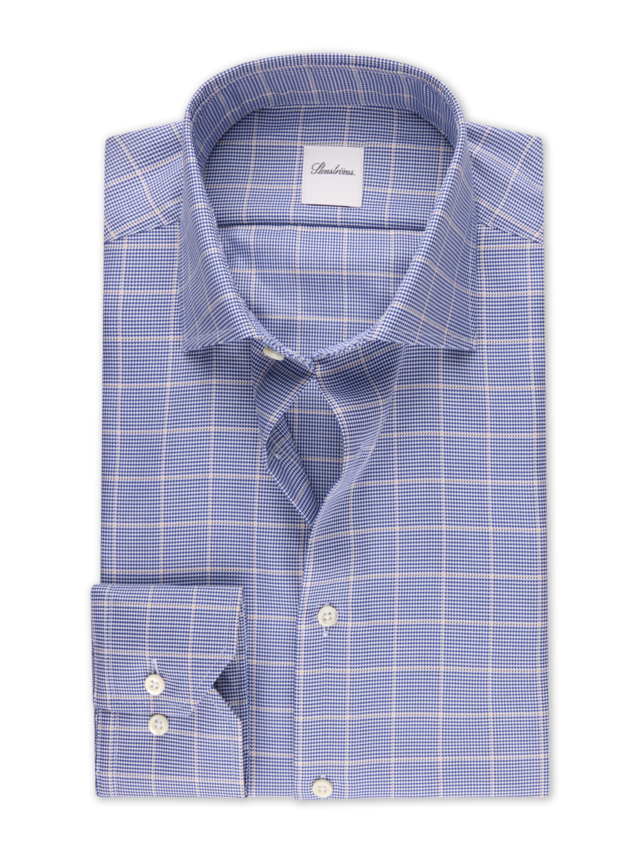 Stenstroms Shirt In Navy Check