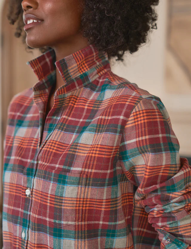 Frank &amp; Eileen Eileen Shirt In Wine/Green Plaid