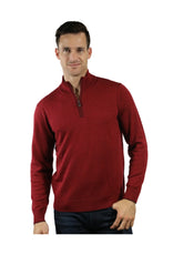 Raffi L/S Zip Mock in Red