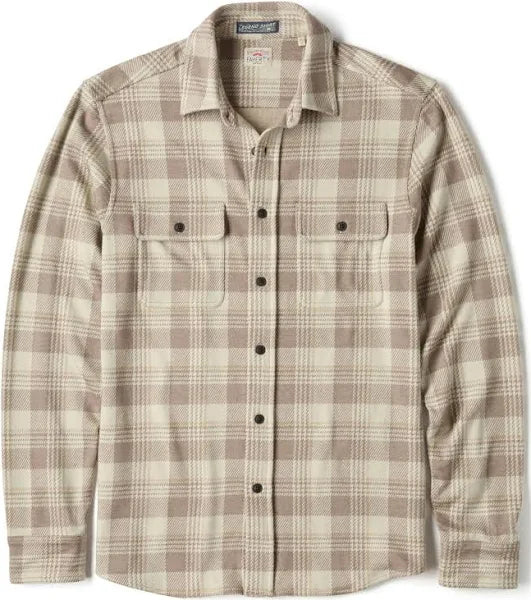 Faherty Legend Sweater Shirt In Sandbar Plaid