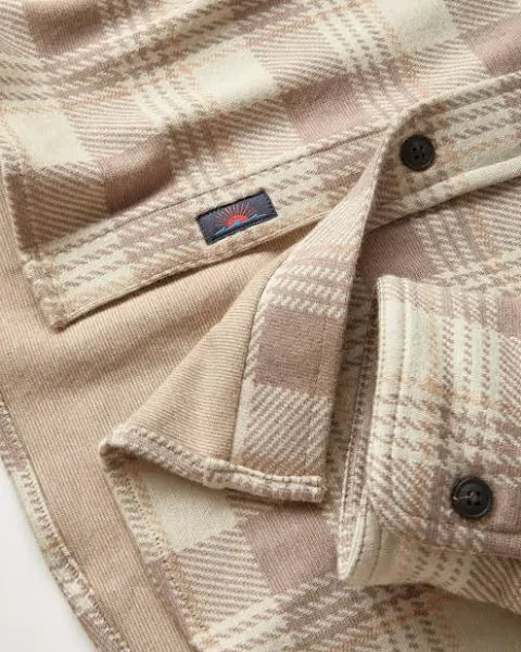 Faherty Legend Sweater Shirt In Sandbar Plaid