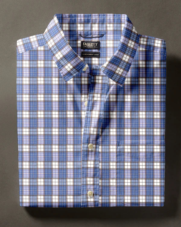 FAHERTY The Movement Shirt in Crest Valley Plaid