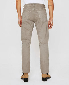 AG Men's Everett Sueded Sateen in Sulfur Light Sterling