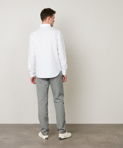 Hartford Men's Twill Shirt in White