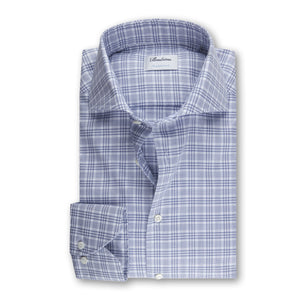 Stenstroms Checked Shirt in Blue