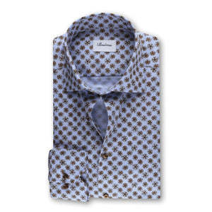 Stenstrom's Oxford Shirt in Light Blue Floral