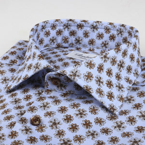 Stenstrom's Oxford Shirt in Light Blue Floral