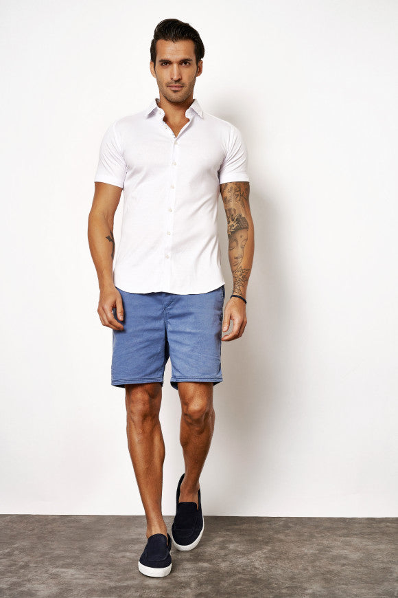 Desoto S/S Solid Jersey Shirt In White