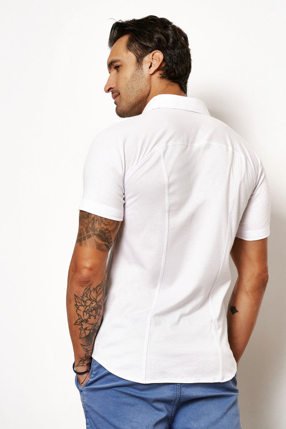 Desoto S/S Solid Jersey Shirt In White