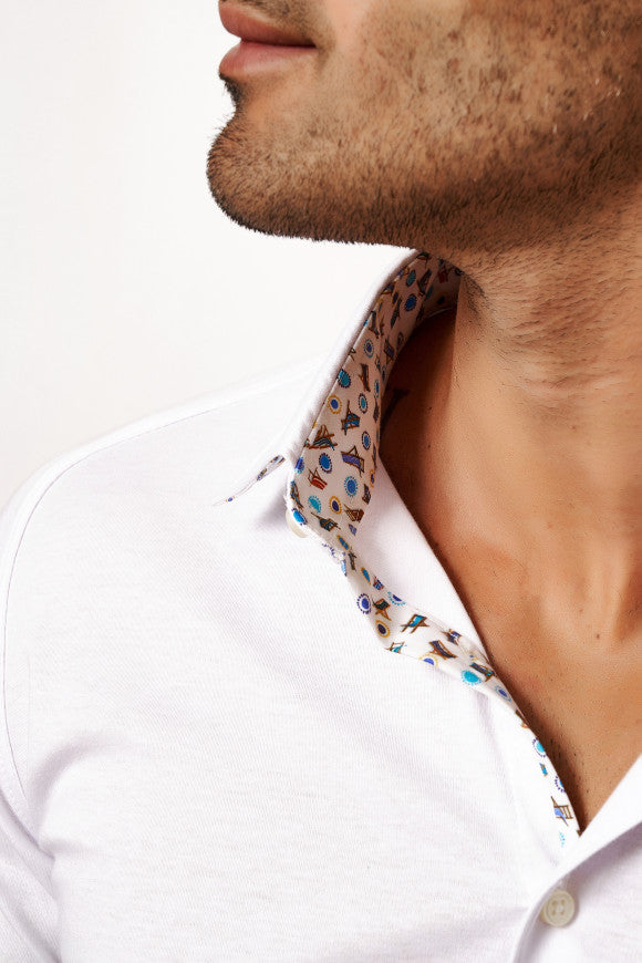Desoto S/S Solid Jersey Shirt In White