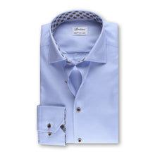 Load image into Gallery viewer, Stenstrom&#39;s Check Contrast Shirt in Light Blue
