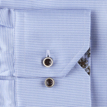 Load image into Gallery viewer, Stenstrom&#39;s Check Contrast Shirt in Light Blue
