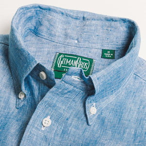 Gitman Vintage Linen Button-Down in Chambray