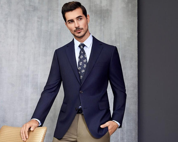 Paul Betenly Wool/Cashmere Blazer In Navy